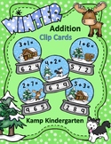 Winter Snow Globe Addition Within 10 Clip Card Math Centers