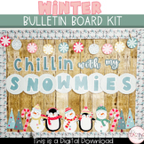 Winter Snow Globe Bulletin Board Door Decor, Easy Seasonal