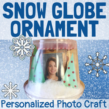 Preview of Winter Snow Globe Holiday Christmas Ornament Personalized Photo Craft Tutorial