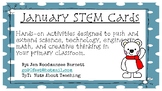 Winter & Snow STEM Activity Cards for Primary Grades