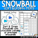 Winter Snowball Candy - Sort & Graph Mats - January Math Centers