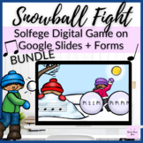 Winter Snowball Fight BUNDLE // Digital Solfege Game on Go