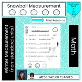 Winter Snowball Measurement non-standard measurement of length