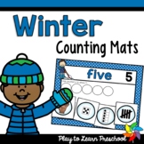Winter Math - Counting, Numbers for Preschool, PreK and Ki