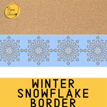 colorful snowflakes border