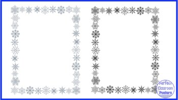 snowflake border clip art free