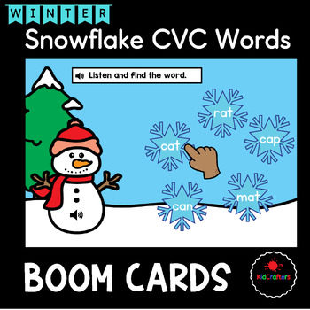 Preview of Winter | Snowflake CVC Words