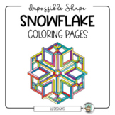 Winter Snowflake Coloring Pages • Impossible Geometry • Fu