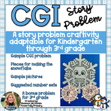 Winter Snowflake Craftivity | CGI Math Word Problem | Stor