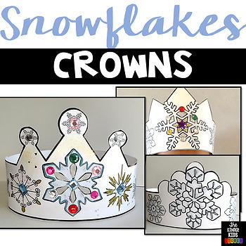 Preview of Winter Snowflake Crown Craft