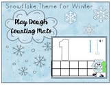 Winter Snowflake Math Center (Counting Mats 0-10)