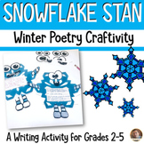 Winter Poetry Writing & Craft Activity for Grades 2, 3, 4 