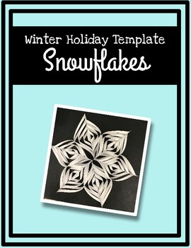 Preview of Winter Snowflake Template