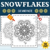 Winter Snowflakes Cut And Paste Scissor Skills - Fun Winte