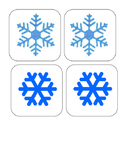 Winter - Snowflakes - Matching and Memory Game - 11 pairs!