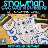 Interactive Snowman CVC Word Building: Engaging Phonics fo