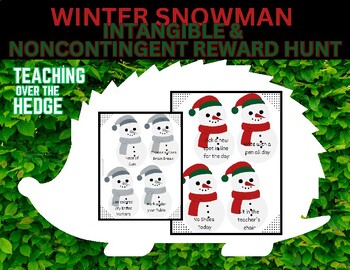Preview of Winter Snowman Intangible and Noncontingent Reward Hunt