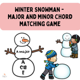 Winter Snowman - Major and Minor Chord Matching Game