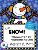 Winter Snowman Unit - Pre-K/PreK/Kindergarten/Preschool