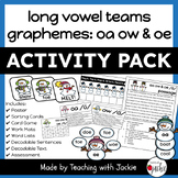 Winter Snowman Vowel Team OA OW OE Long O Activity Pack