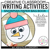 Winter Snowman Writing Craft - Paper Bag Book Activity