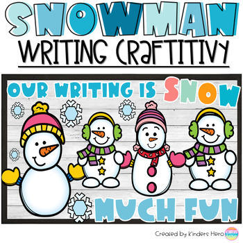 Snowman Craft & Coding Activity: One Page Craft, Poem, & Writing Bulletin  Board - Erintegration