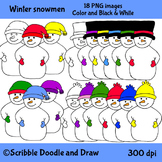 Winter Snowmen clipart