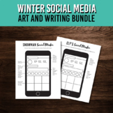 Winter Social Media Art and Writing Project Bundle | Chris