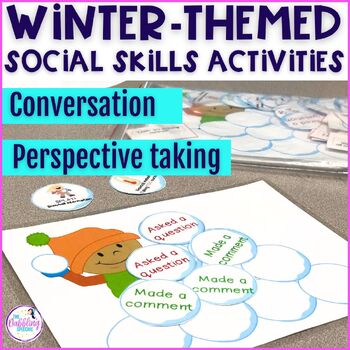 Preview of Winter Social Skill Activities for Speech Therapy