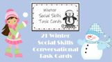 Winter Social Skills Conversation Task Cards 