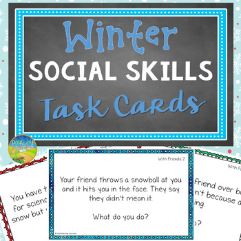 Winter Social Skills Task Cards By Pathway 2 Success 