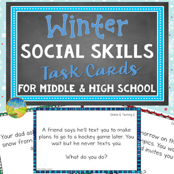 Winter Social Skills Task Cards for Middle and High School by Pathway 2 ...