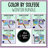 Winter Solfege Color by Note Bundle