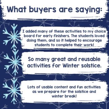 Winter Solstice by Stop and Smell the Crayons | Teachers Pay Teachers