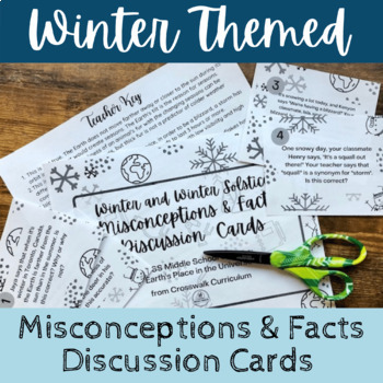 Preview of Winter Solstice Activity Discussion Cards NGSS Earth Science