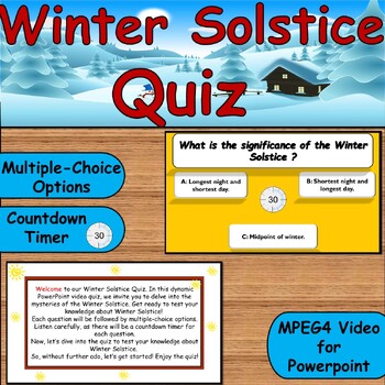 Preview of Winter Solstice Discovery: Interactive Quiz on Definition and History/PowerPoint