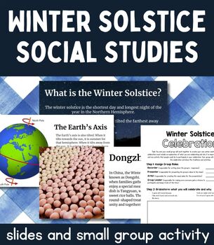 Preview of Winter Solstice Social Studies Science Lesson | Slides and Small Group Activity