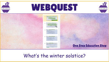 Preview of Winter Solstice WebQuest (Digital Resource) Google Slides