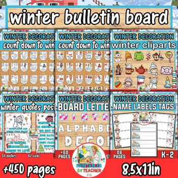 Preview of Winter Solstice bulletin board Bundle | Full decoration Bundle