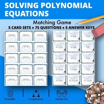 Preview of Winter: Solving Polynomial Equations Matching Games