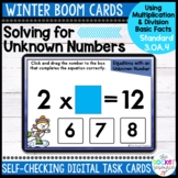 Winter Solving for Unknown Numbers Multiplication & Divisi