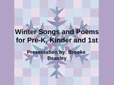 Winter Songs and Poems for Pre-K, Kinder and 1st