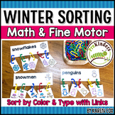 Winter Sorting - Math - Fine Motor