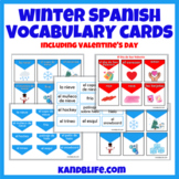 Winter Spanish Vocabulary Cards: El Invierno