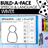 Winter Speech Therapy Activities - Build A Snowman and Snow Globe