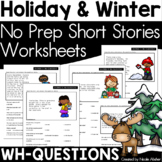 Winter Speech Therapy Activities | Reading Comprehension P
