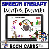 Winter Speech Therapy Boom Card Bundle: Digital Articulation & Language