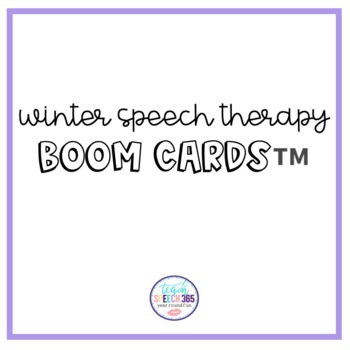 Preview of Winter Speech Therapy Boom Cards™