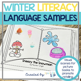 Winter Speech Therapy Language Samples Using Literacy