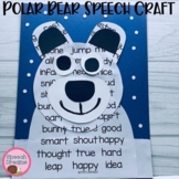 Winter Speech Therapy Polar Bear Craft with Articulation a